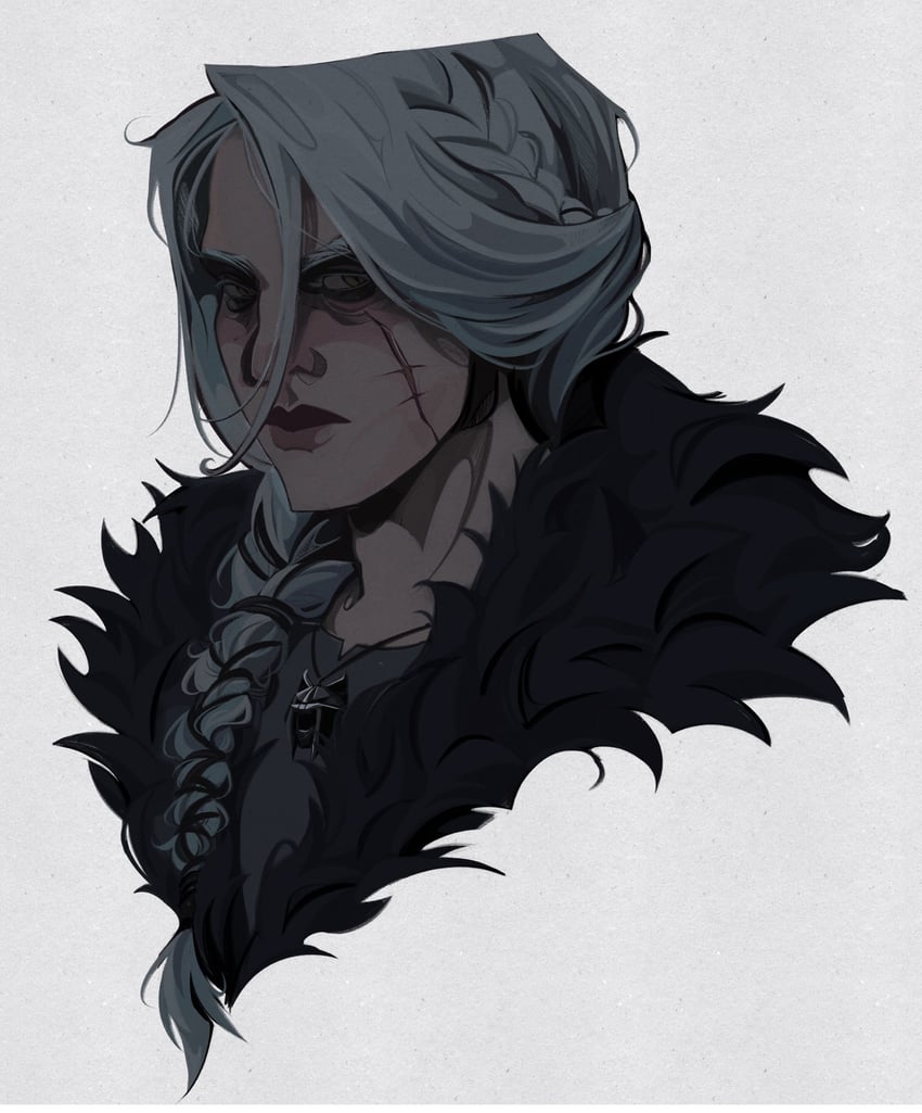 ciri (the witcher and 1 more) drawn by szczurherbacany
