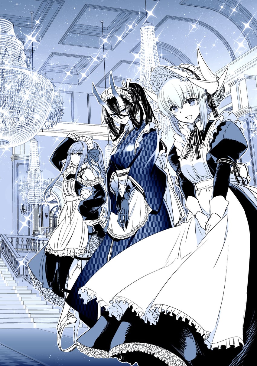 meltryllis, kiyohime, and kijo kouyou (fate and 1 more) drawn by ishida_akira