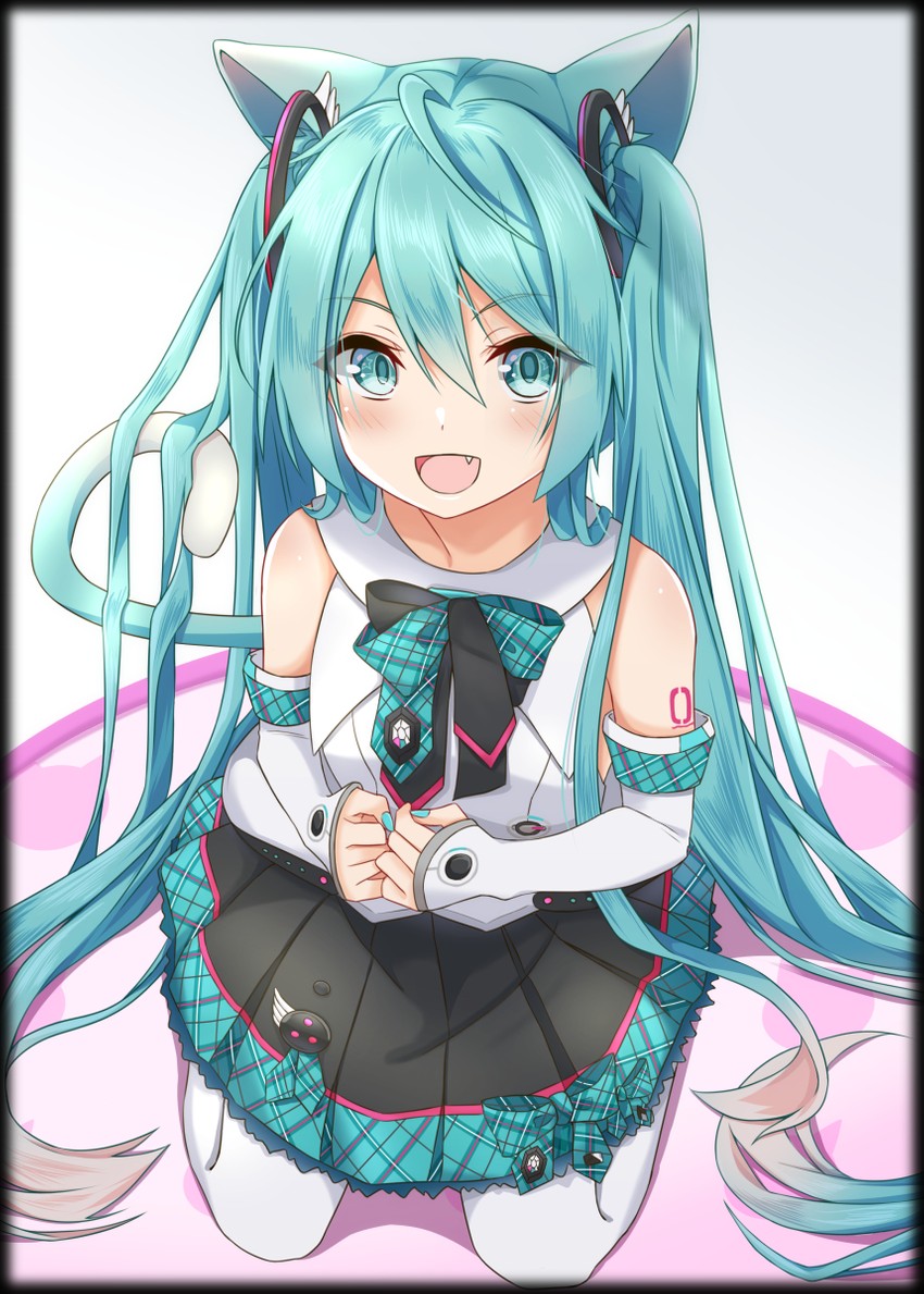 hatsune miku and magical mirai miku (vocaloid and 1 more) drawn by divergenceok