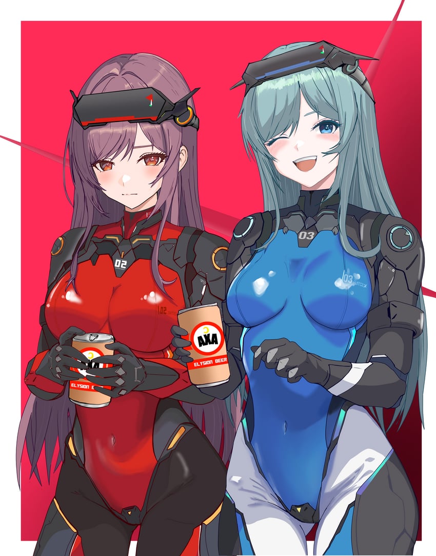 mass-produced nikke, rapi, and seira (goddess of victory: nikke) drawn by 1977_oj3