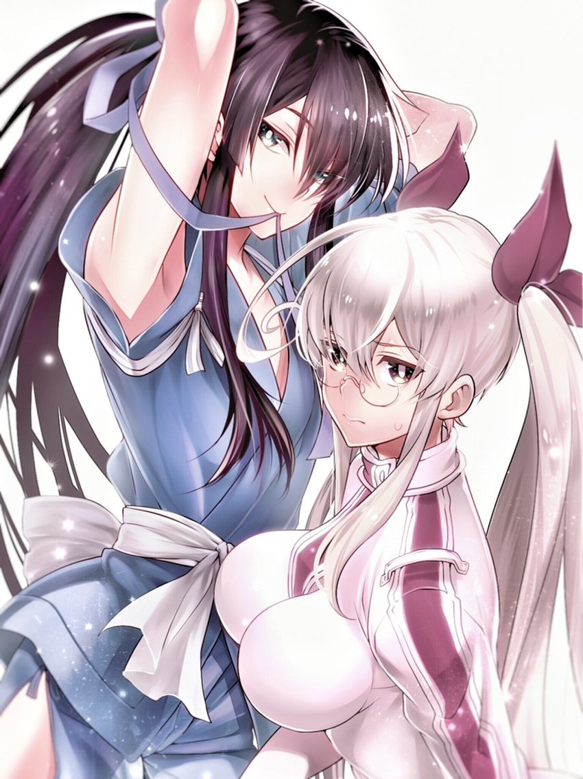 nasu no yoichi and olmine (drifters) drawn by fujiwara_riyu