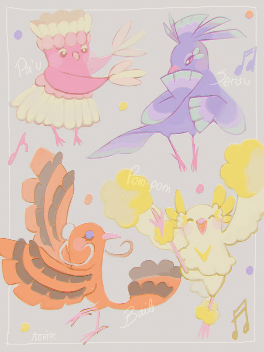 oricorio (pokemon and 1 more) drawn by aonik