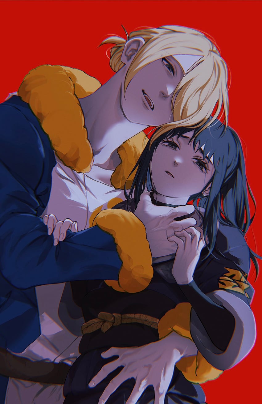 akari and volo (pokemon and 1 more) drawn by mita_(itijitekinammm)