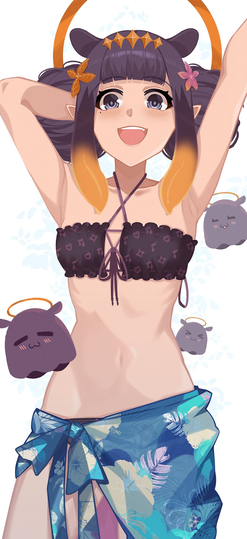 ninomae ina'nis and takodachi (hololive and 1 more) drawn by haaro
