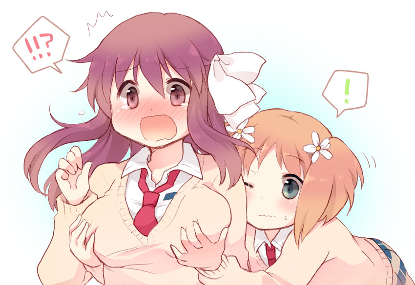 takayama haruka and sonoda yuu (sakura trick) drawn by tarabagani