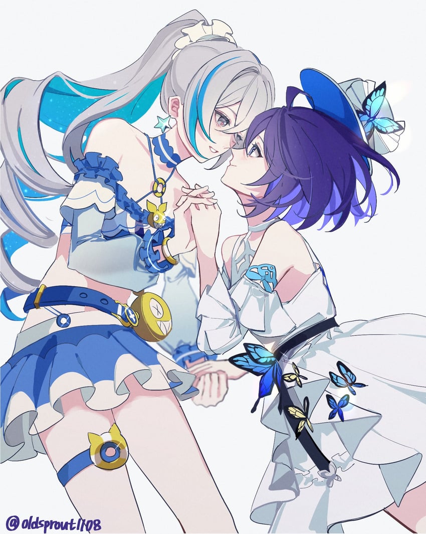 bronya zaychik and seele vollerei (honkai and 1 more) drawn by oldsprout1108