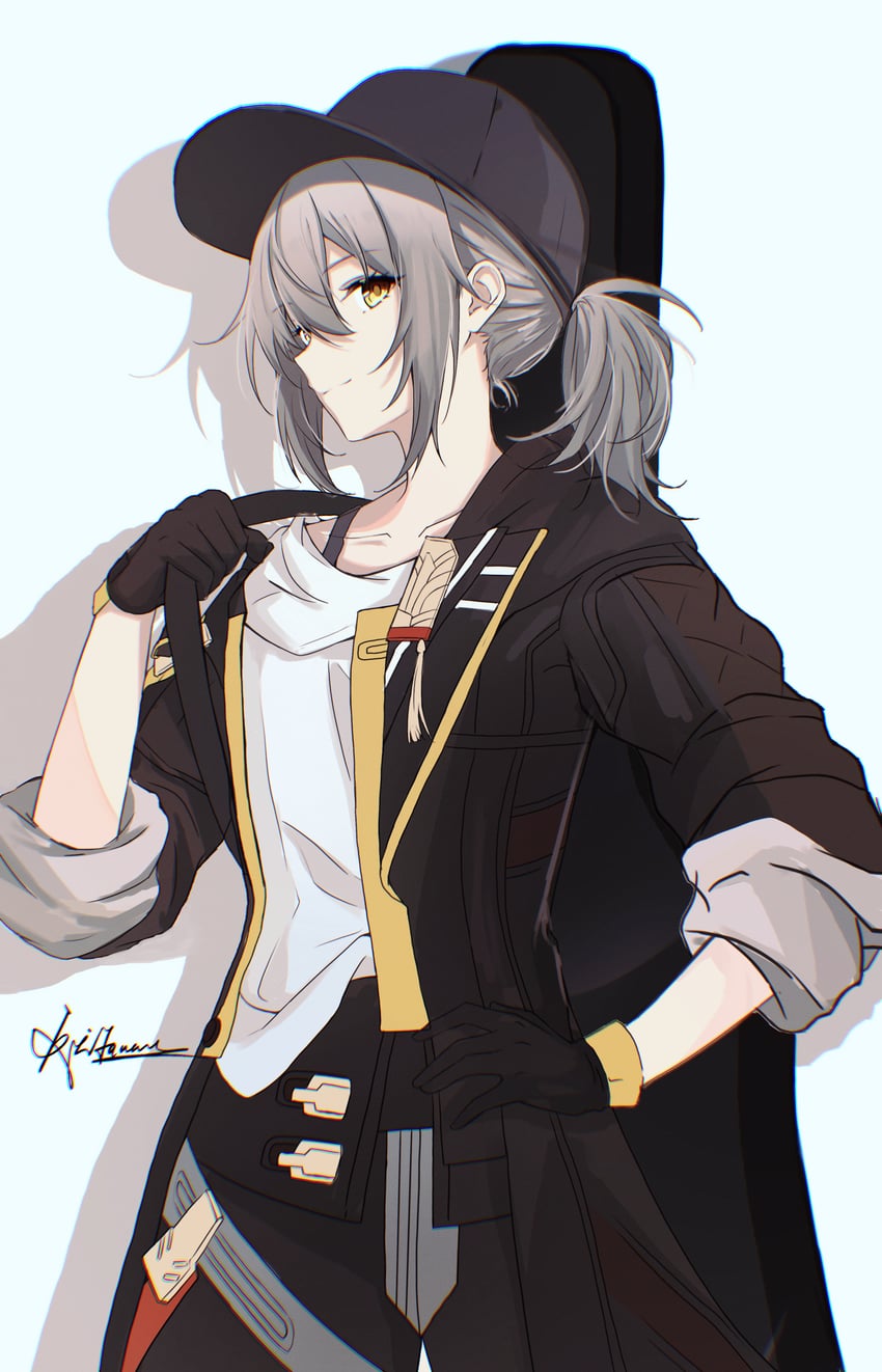 trailblazer and stelle (honkai and 1 more) drawn by neet_(jdud2284)