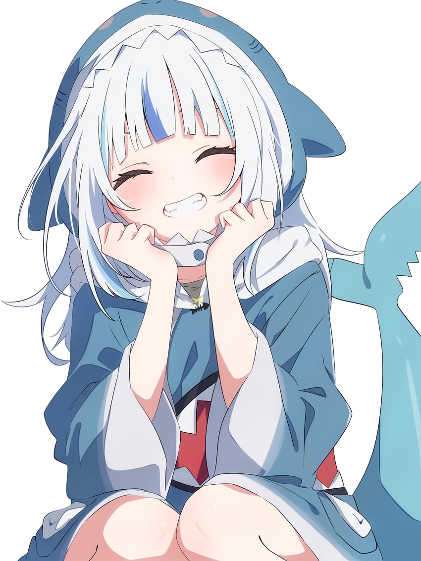 gawr gura (hololive and 1 more) drawn by ryu160303