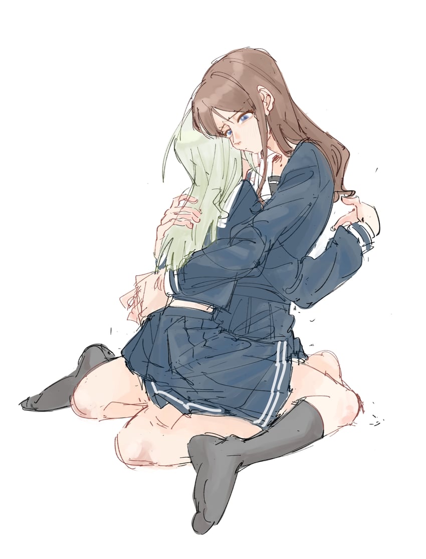 nagasaki soyo and wakaba mutsumi (bang dream! and 1 more) drawn by kokutouemmm