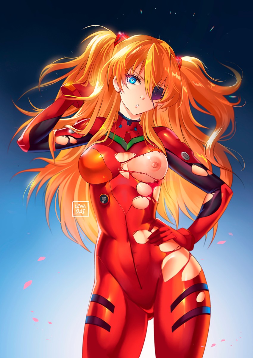 souryuu asuka langley (neon genesis evangelion and 2 more) drawn by lena_dai