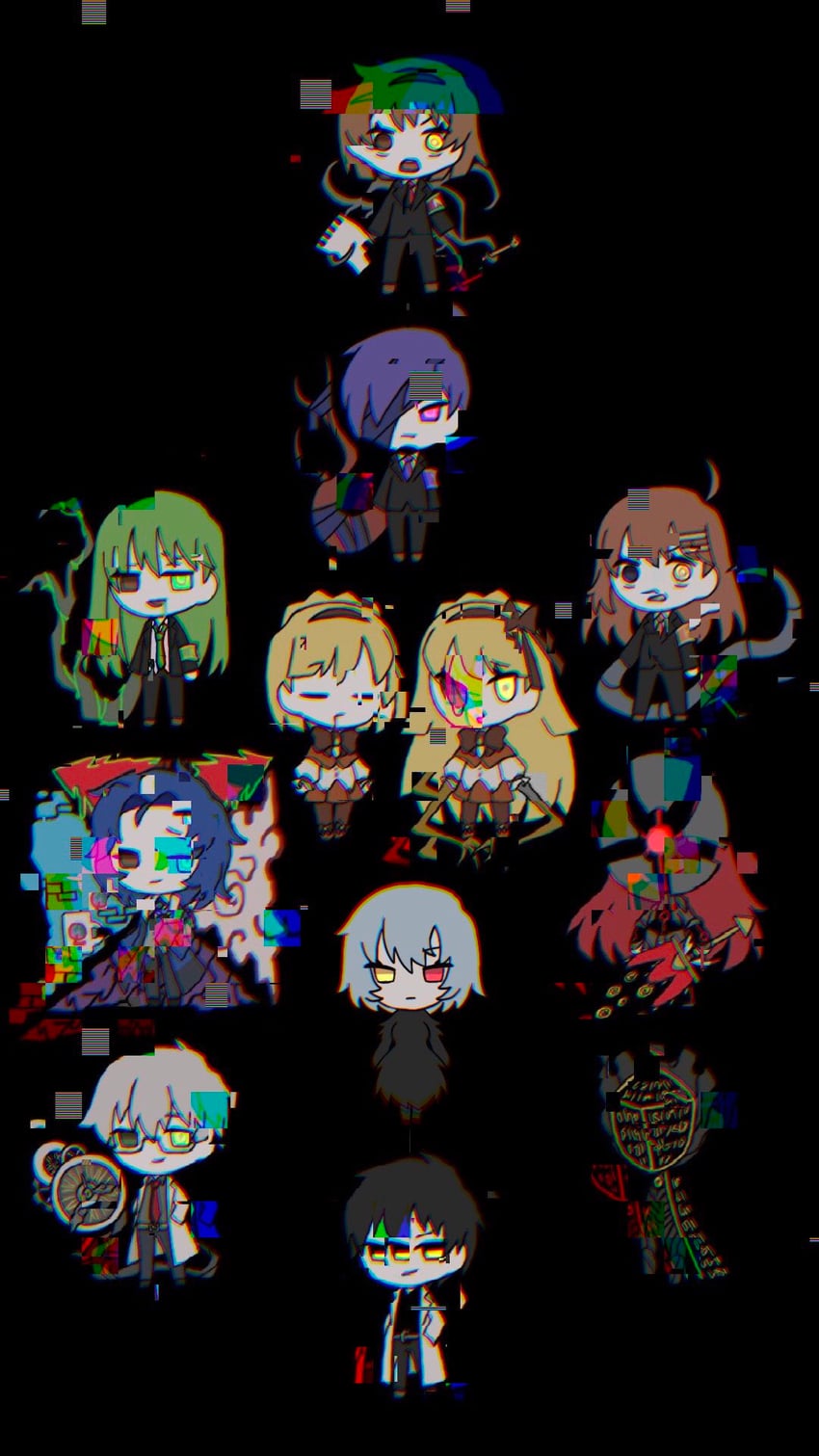 angela, netzach, binah, hod, malkuth, and 8 more (project moon and 2 more) drawn by kitaku_(ienikaeru)