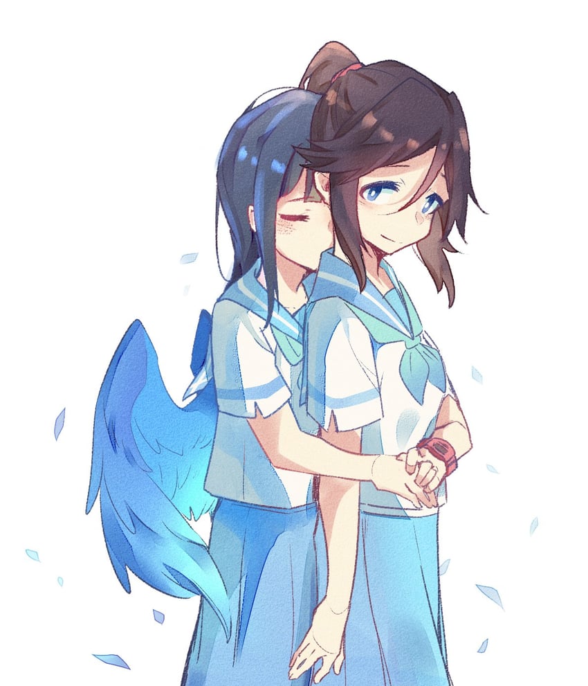 yoroizuka mizore and kasaki nozomi (hibike! euphonium and 1 more) drawn by haitunyoyo