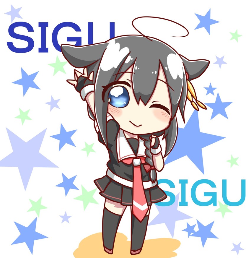 shigure and shigure kai ni (kantai collection) drawn by jako_(jakoo21)