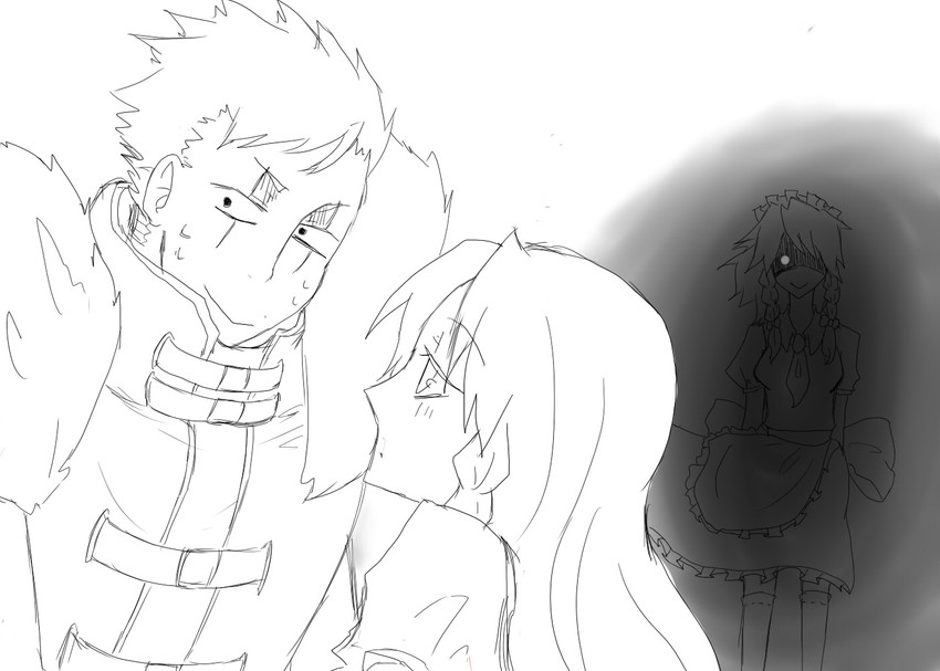 izayoi sakuya, hong meiling, and krizalid (touhou and 2 more) drawn by kuro_no_(kaden_s)