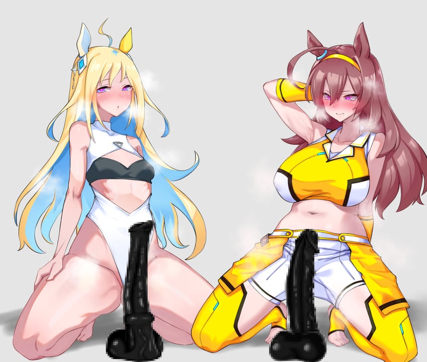 mihono bourbon and neo universe (umamusume) drawn by minew_(zpky5744)