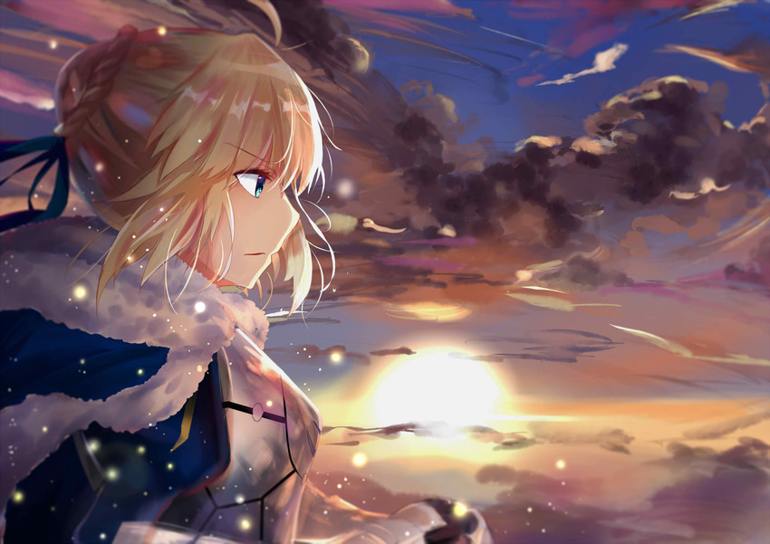 artoria pendragon and saber (fate and 1 more) drawn by hanafurashi
