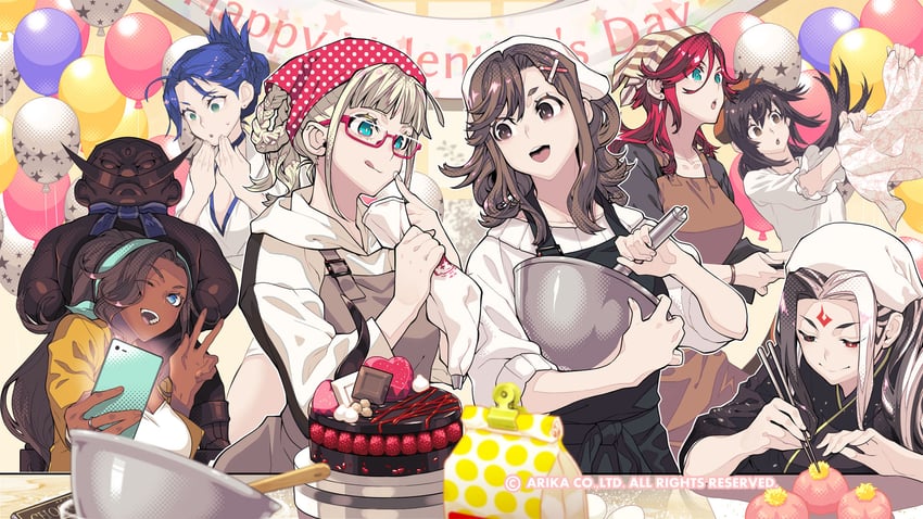 nanase, blair dame, pullum purna, hokuto, area, and 3 more (arika and 1 more)