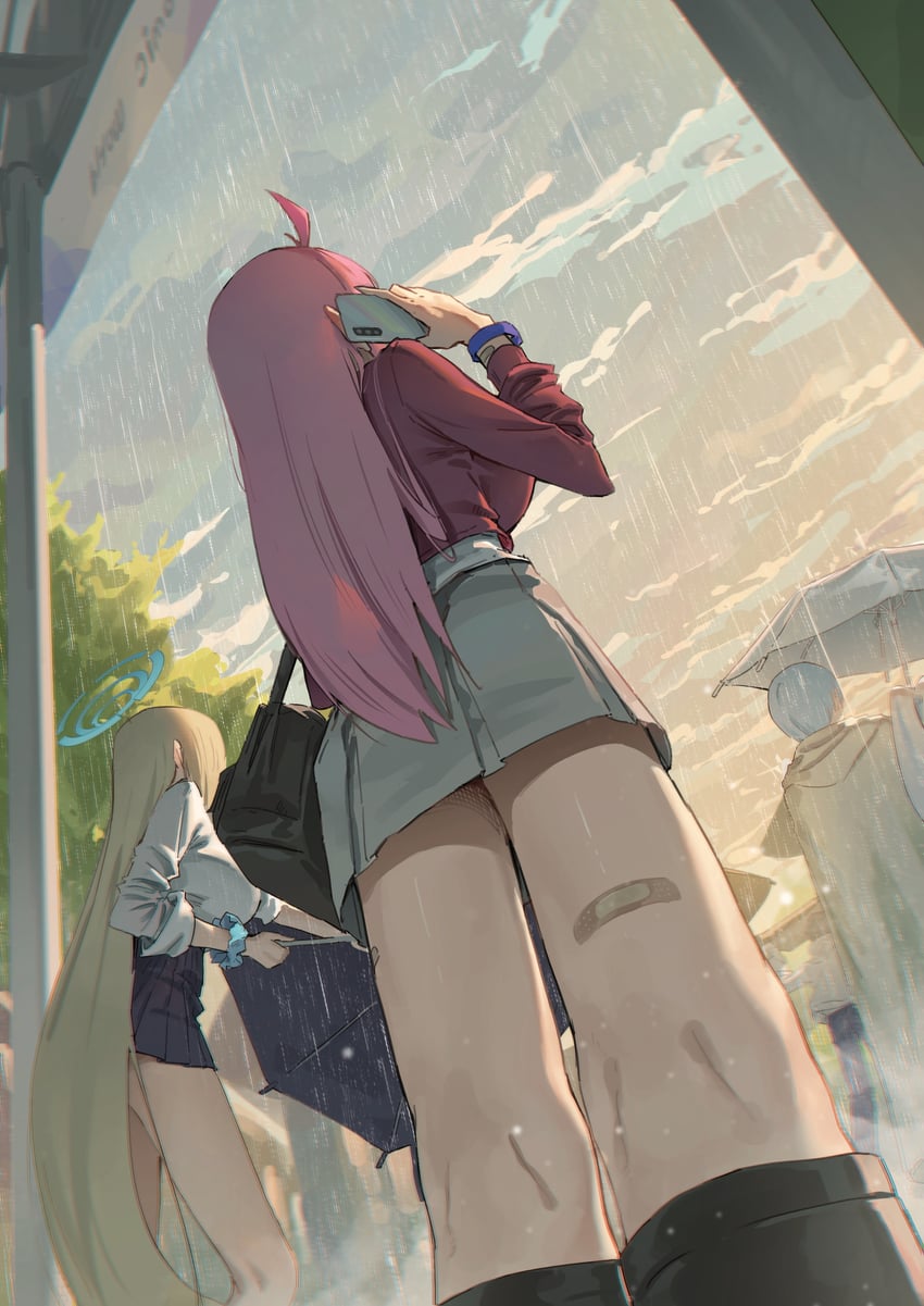 asuna and himmel (original and 2 more) drawn by jhigf