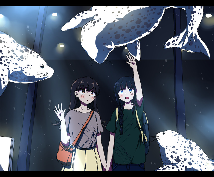 kitakami and ooi (kantai collection) drawn by any_(lucky_denver_mint)