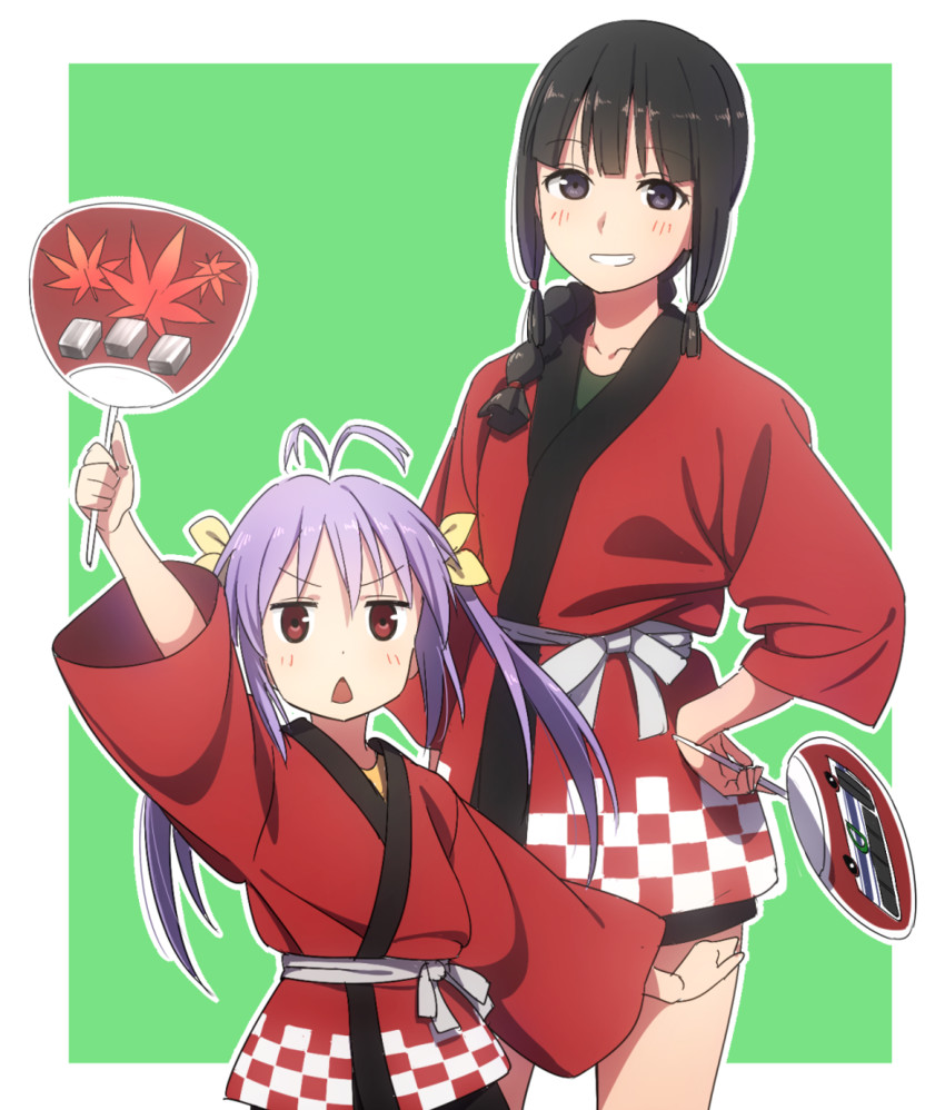 kitakami and miyauchi renge (kantai collection and 1 more) drawn by kinosuke_(sositeimanoga)