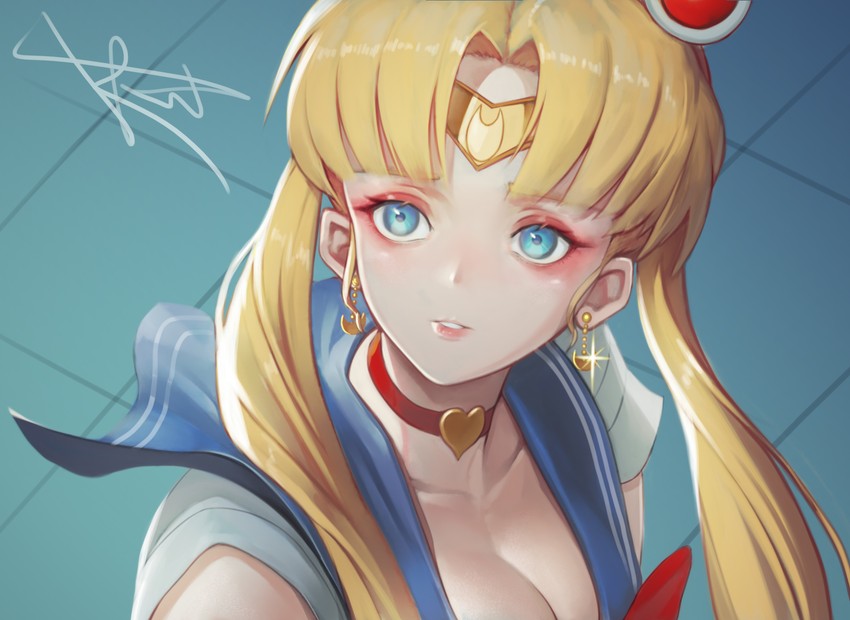 tsukino usagi and sailor moon (bishoujo senshi sailor moon and 1 more) drawn by doha_skylightscent