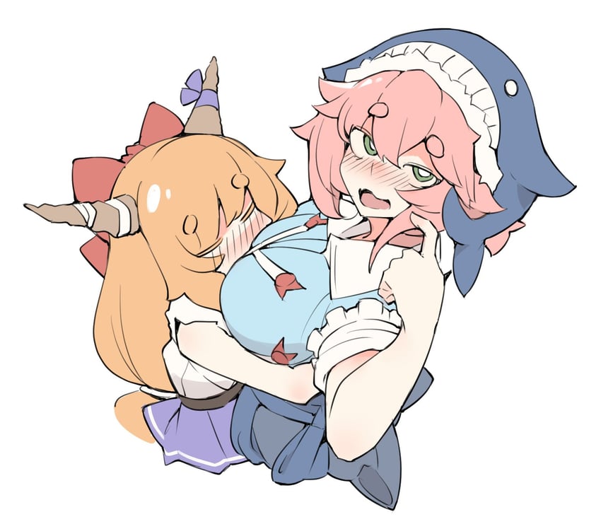 ibuki suika and okunoda miyoi (touhou and 1 more) drawn by yashiki_sen