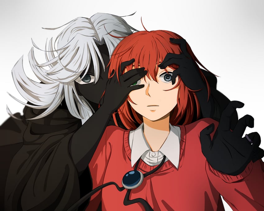 hatori chise and joseph cartaphilus (mahou tsukai no yome) drawn by delfuze