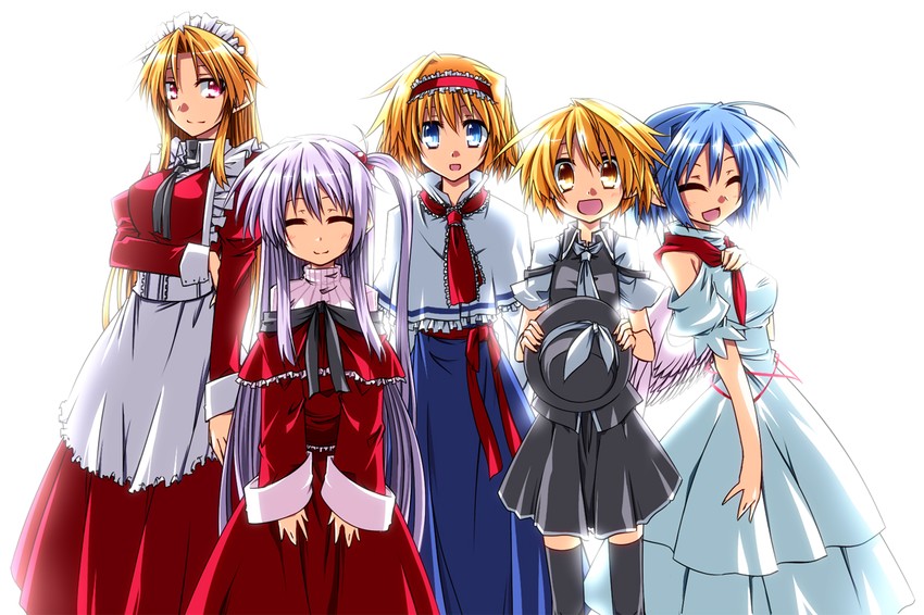 alice margatroid, shinki, yumeko, mai, and yuki (touhou and 1 more) drawn by hemogurobin_a1c