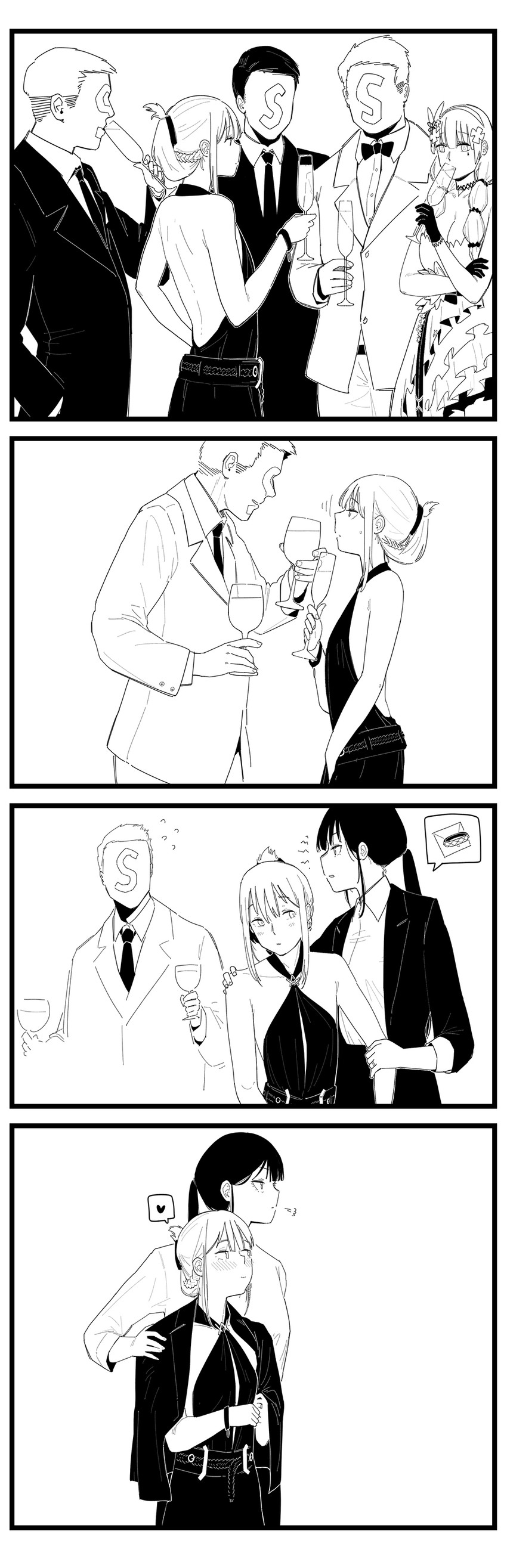 hk416, commander, an-94, female commander, and s-head commander (girls' frontline) drawn by huqu