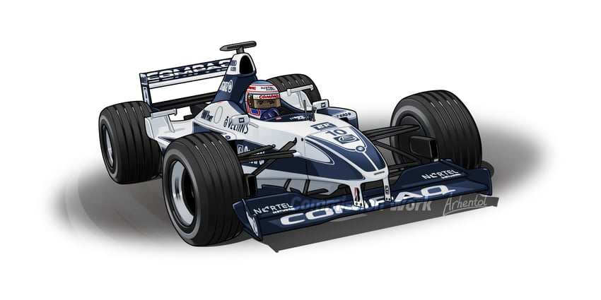 juan pablo montoya (original and 1 more) drawn by arhentol