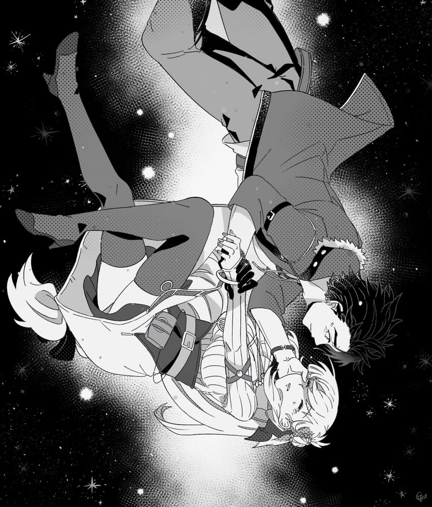 agnes claudel and van arkride (eiyuu densetsu and 2 more) drawn by misa_fullmetal