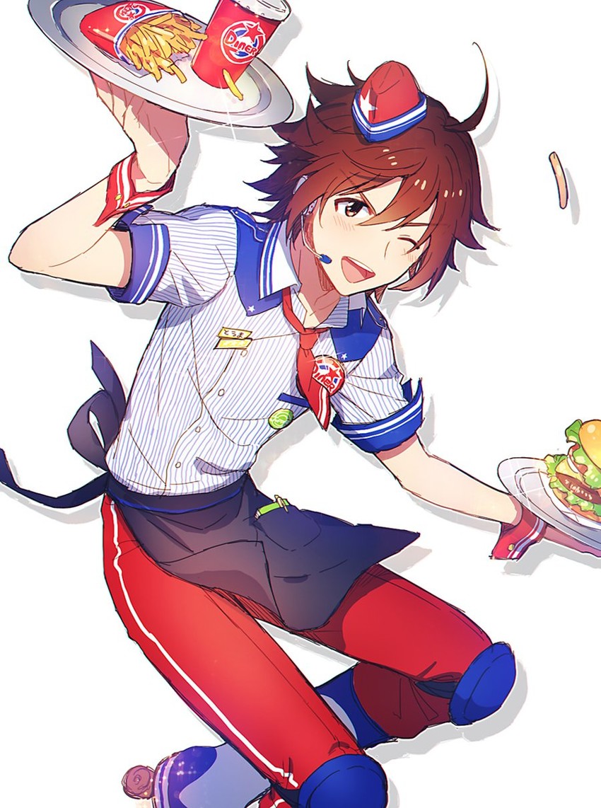 amagase touma (idolmaster and 1 more) drawn by 11kkr