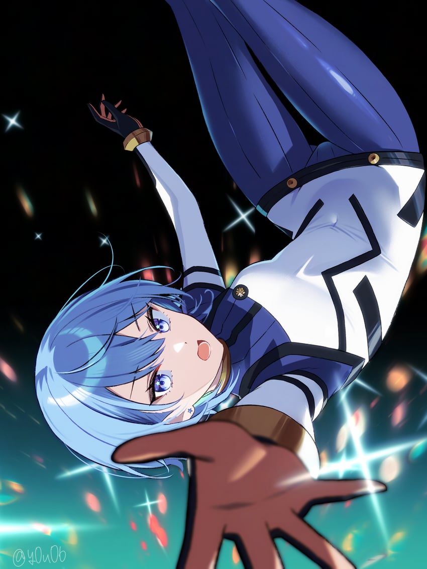 hoshimachi suisei and amate yuzuriha (hololive and 2 more) drawn by you06
