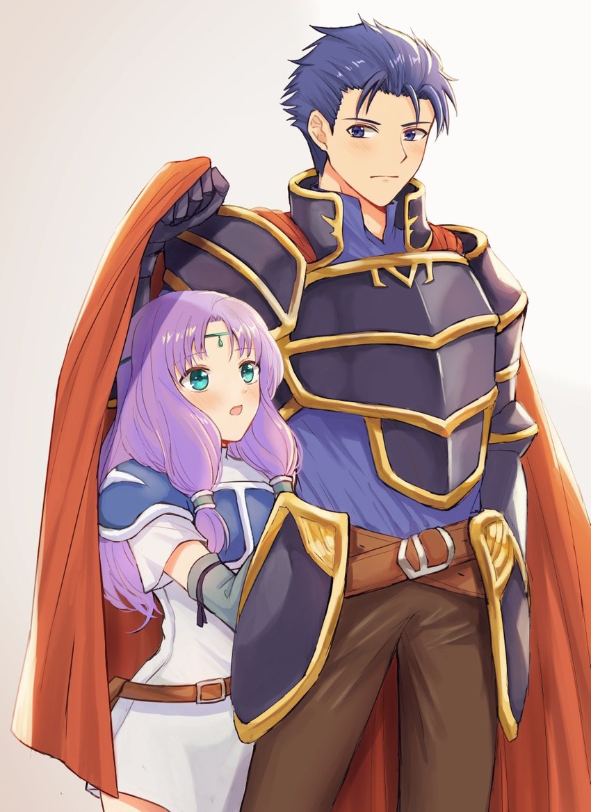 hector and florina (fire emblem and 1 more) drawn by wspread