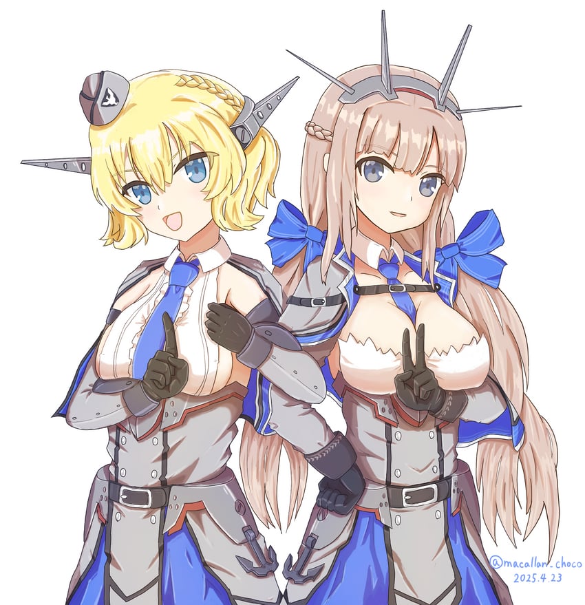 colorado and maryland (kantai collection) drawn by macallan