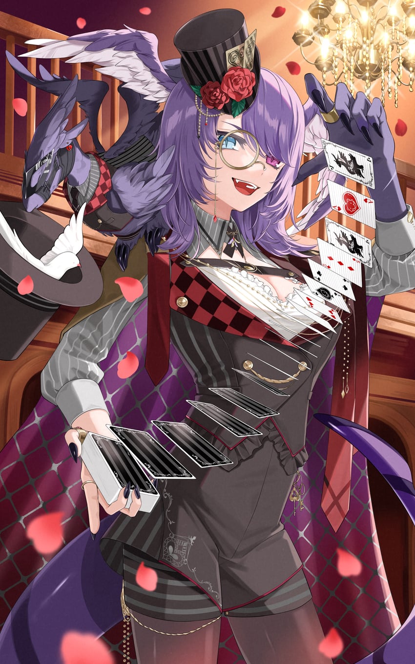 selen tatsuki and ember (nijisanji and 1 more) drawn by p9_nai