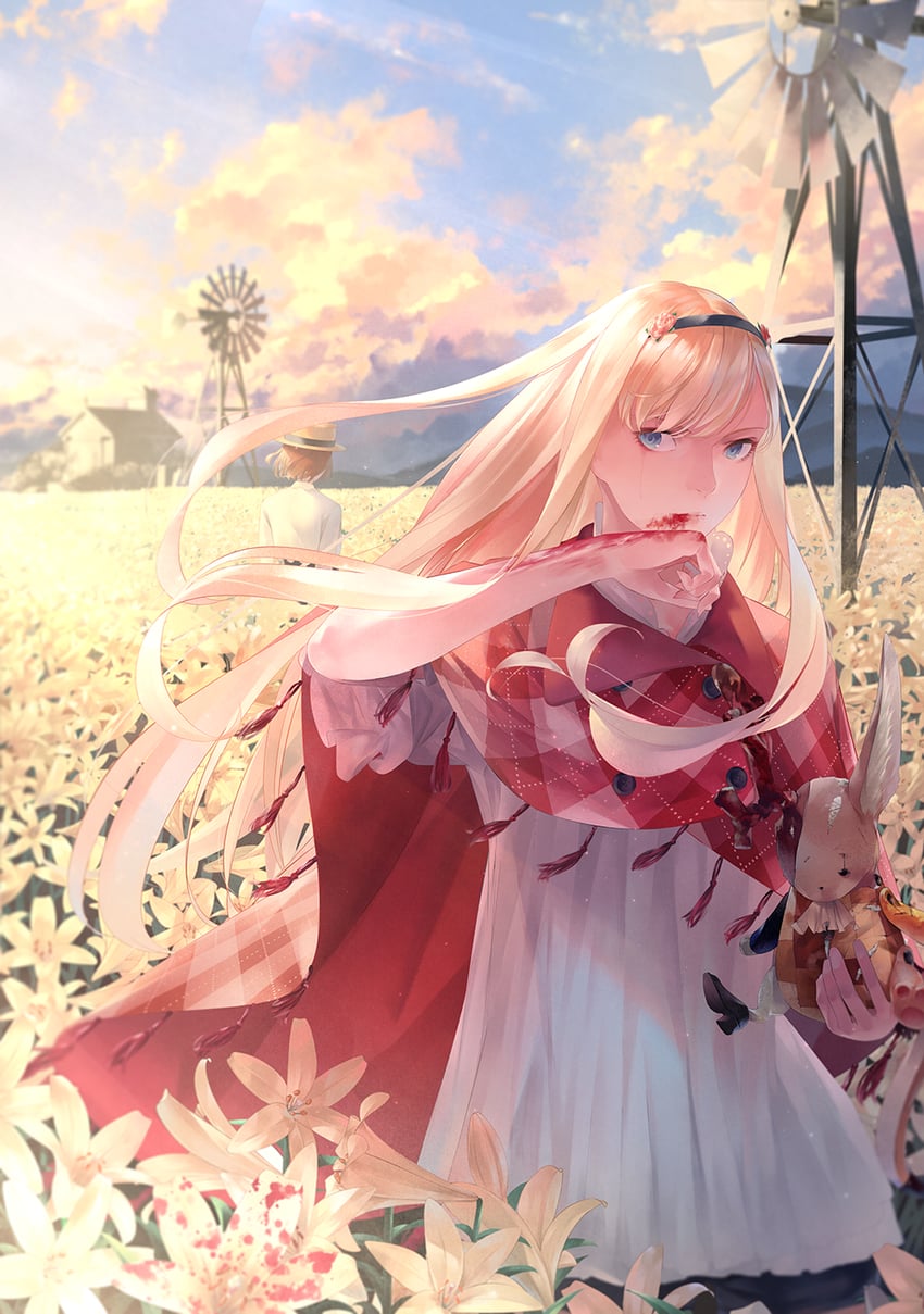 jj macfield, emily thompson, and f.k. (the missing: j.j. macfield and the island of memories) drawn by sousou_(sousouworks)