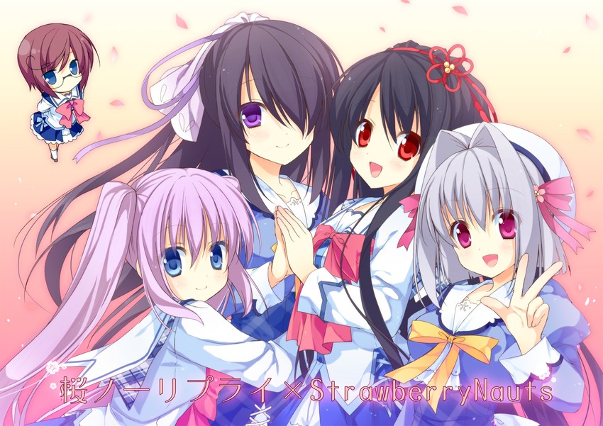 yatsuka itsuki, kusunoki yao, taki aisa, saejima momo, and hazuki mikuri (strawberry nauts and 1 more) drawn by hatori_piyoko