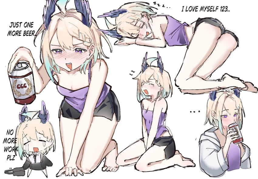 enna alouette (nijisanji and 1 more) drawn by yukdz2