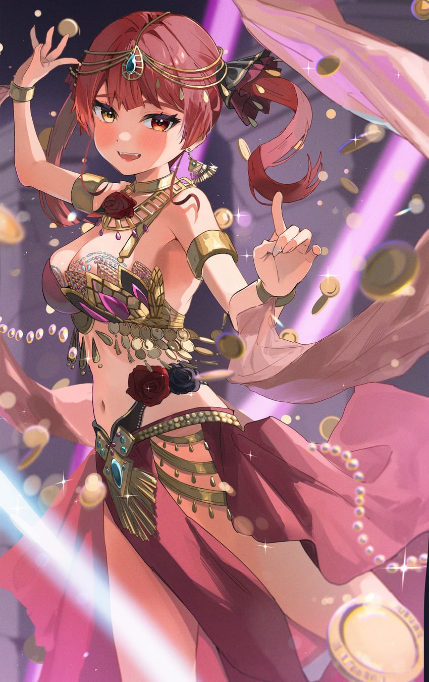 houshou marine (hololive and 1 more) drawn by haru_yu