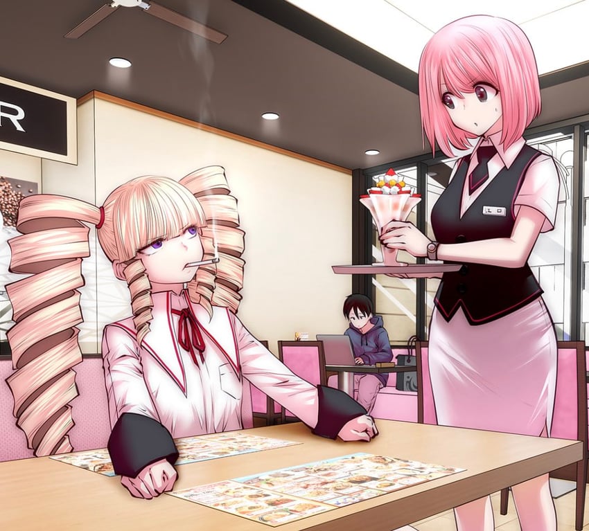 eguchi tomoka, majiba kayo, and murata motoki (kou iu no ga ii and 1 more) drawn by souryu