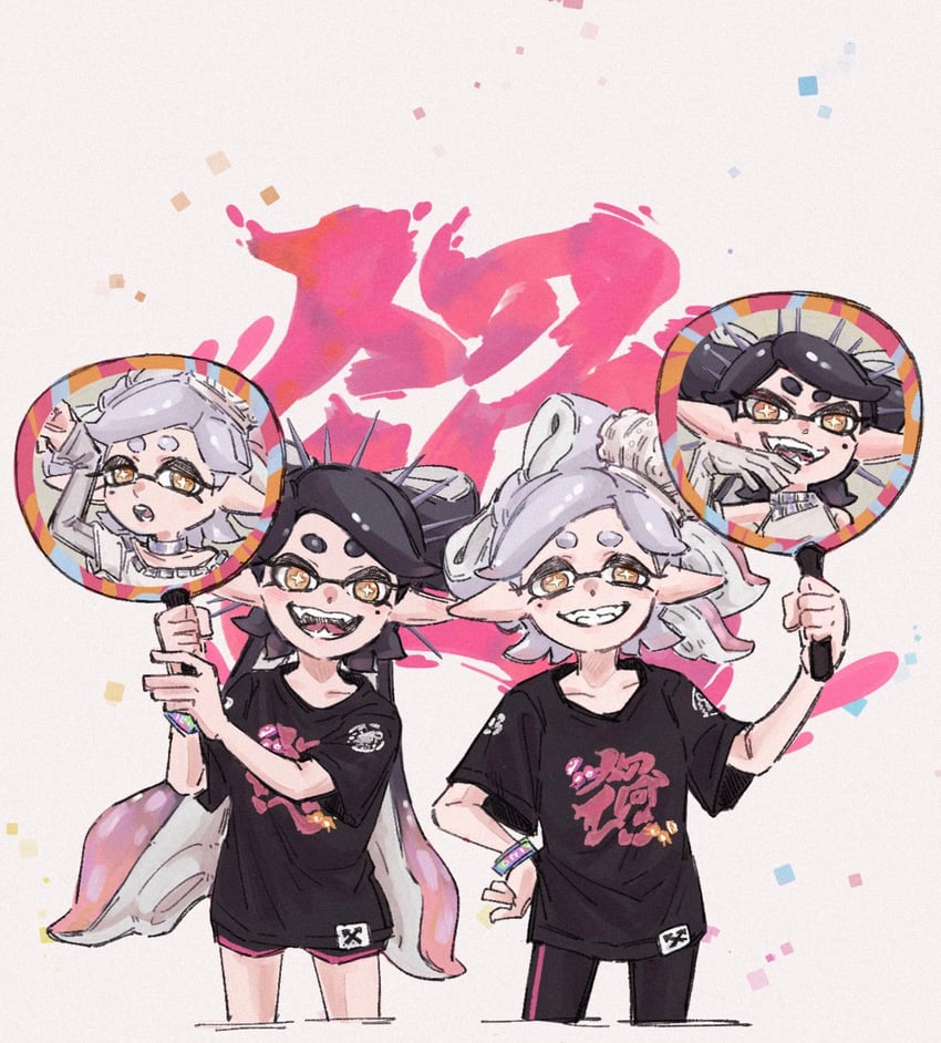 callie and marie (splatoon and 1 more) drawn by ichi27ichi