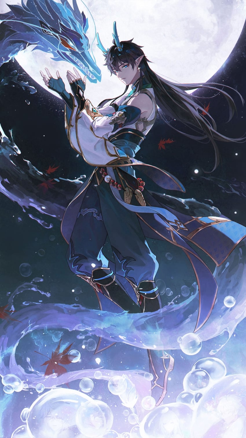 dan heng (honkai and 1 more) drawn by kkknnnn