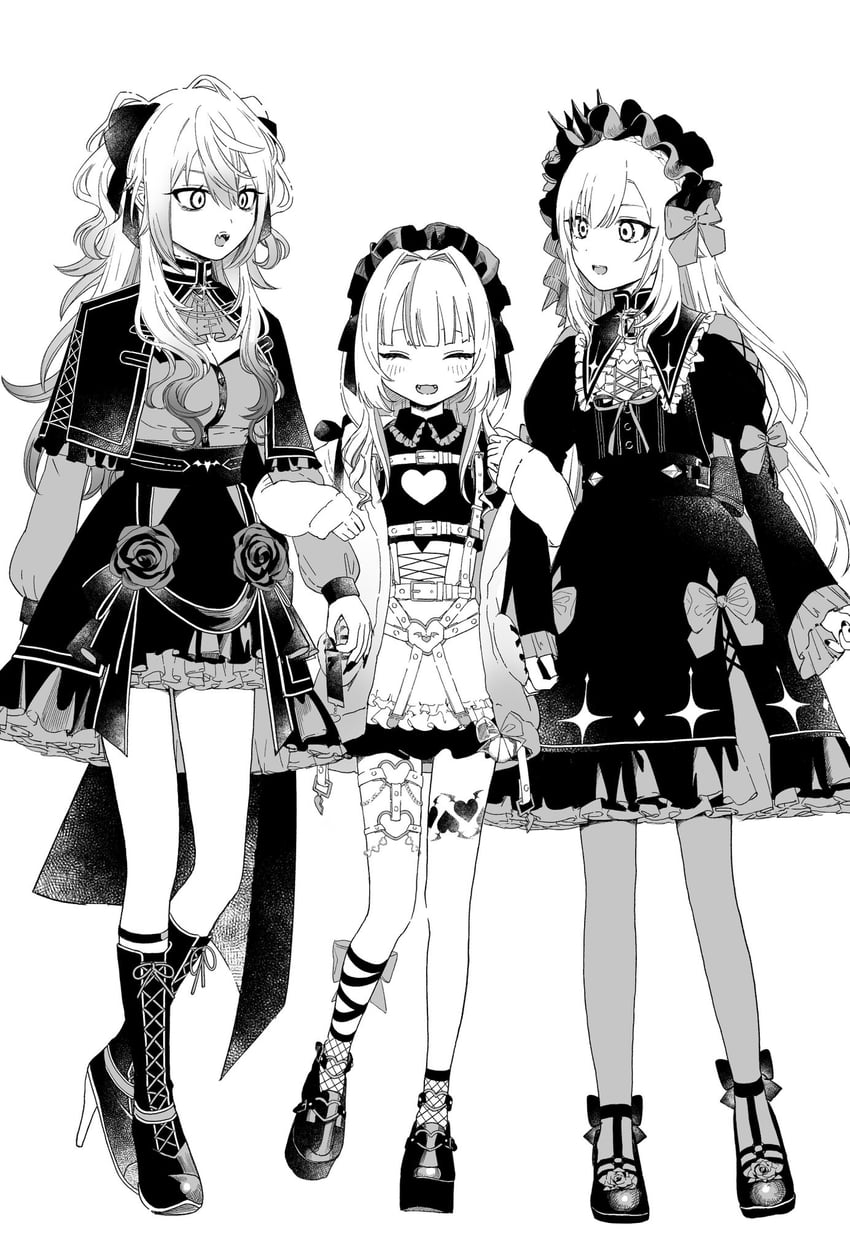 makaino ririmu, kuzuha, uzuki kou, and sanya (nijisanji) drawn by mado_(mado83893768)