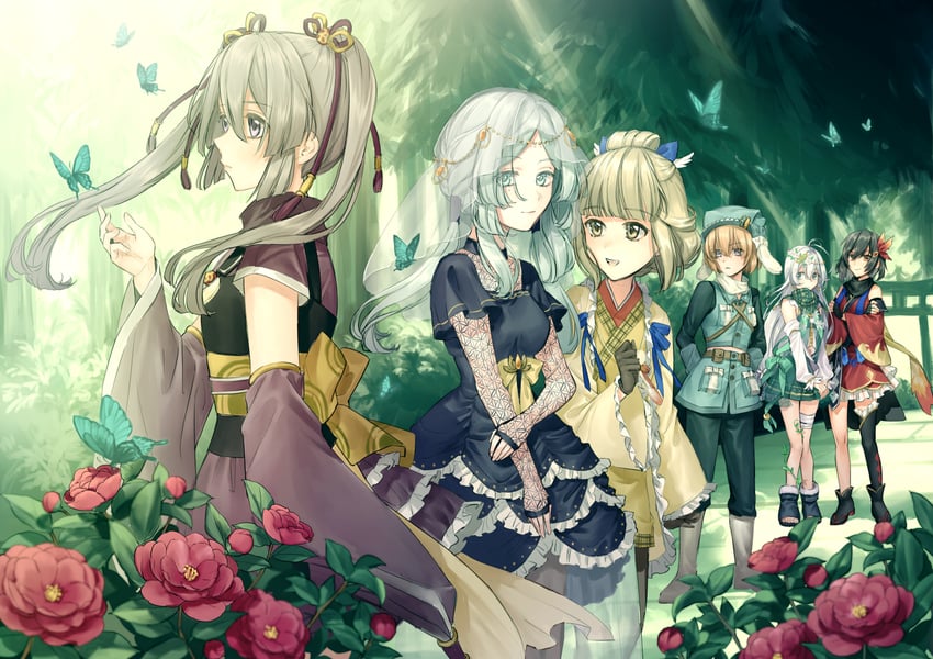 tokime shizuka, toki sunao, miura asahi, hiroe chiharu, aoba chika, and 1 more (mahou shoujo madoka magica and 1 more) drawn by yukishiro_(hitsuji)