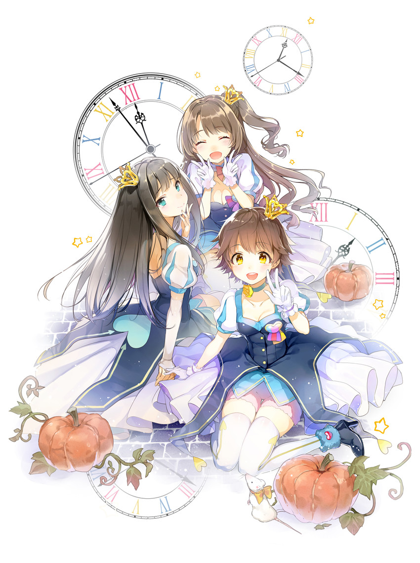 shibuya rin, shimamura uzuki, and honda mio (idolmaster and 1 more) drawn by cocorip