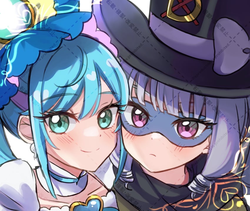 fuwa kokone, kasai amane, cure spicy, and gentlu (precure and 1 more) drawn by yumi_san0112