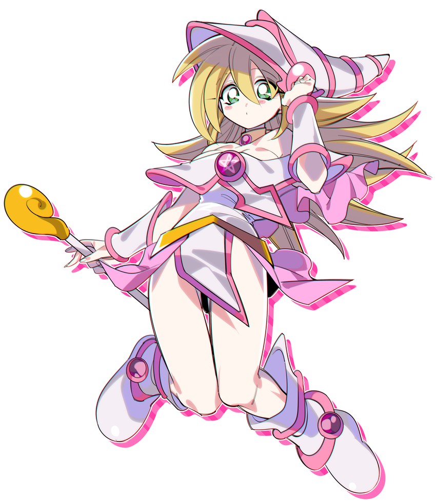 dark magician girl (yu-gi-oh!) drawn by misaka_(missa)