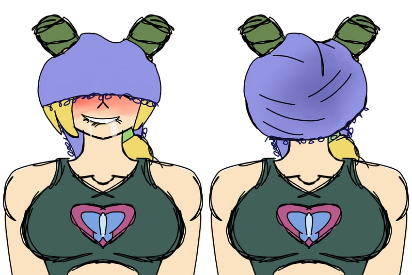 kujo jolyne (jojo no kimyou na bouken and 1 more) drawn by jolynecujohwedgie