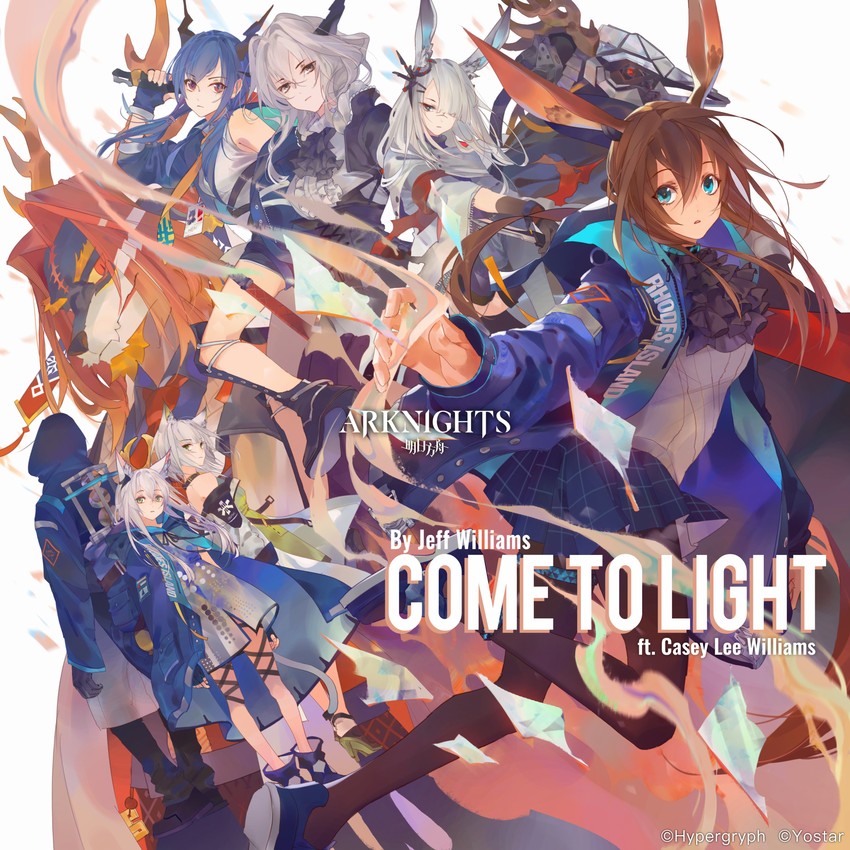doctor, amiya, kal'tsit, ch'en, rosmontis, and 4 more (arknights) drawn by chenalii